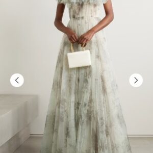 Elegant Jason Wu printed tulle gown for sale