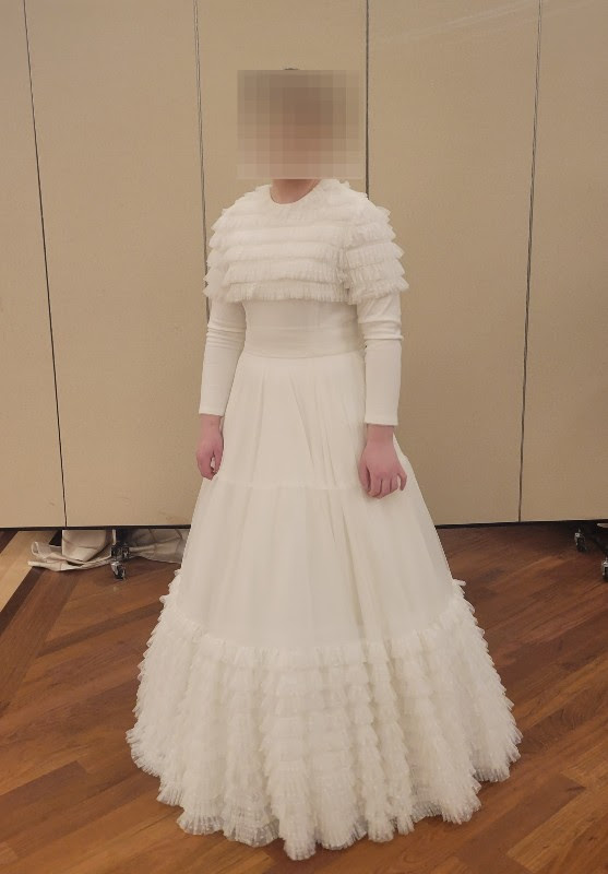 stunning white gown for sale