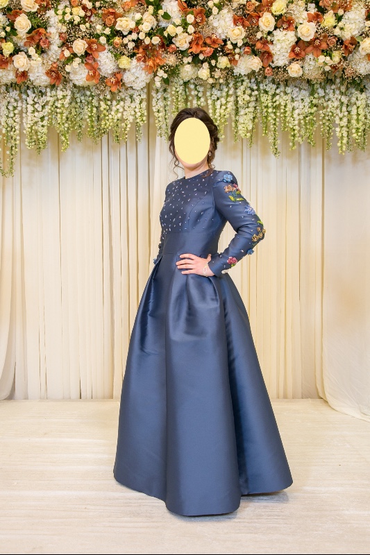 Beautiful custom Millari gown for rent/sale