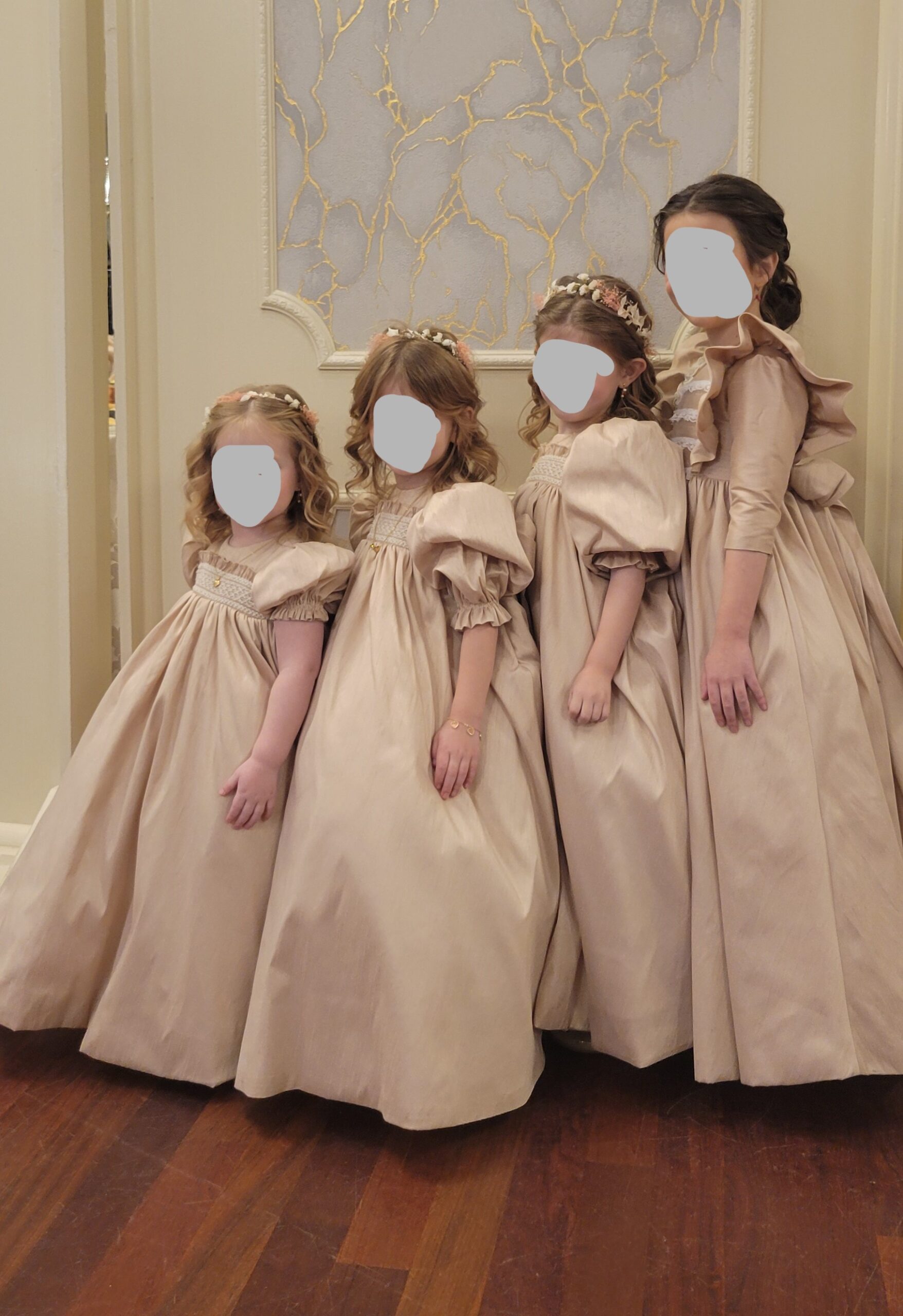 Adorable peach gown for sale