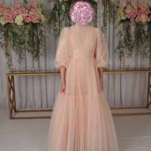 Custom Pink Sister of the Bride Gown for sale
