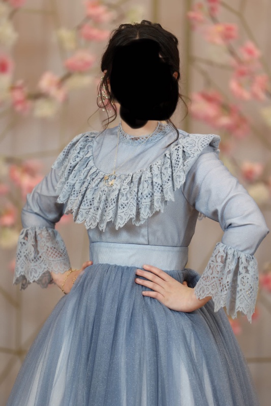 Light blue Gorgeous custom sister of the bride gown for sale