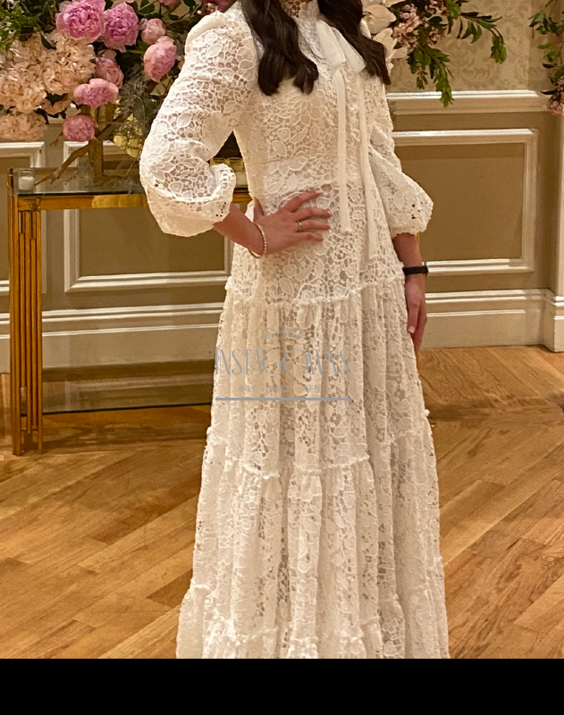 Beautiful white Miri couture gown for rent or sale