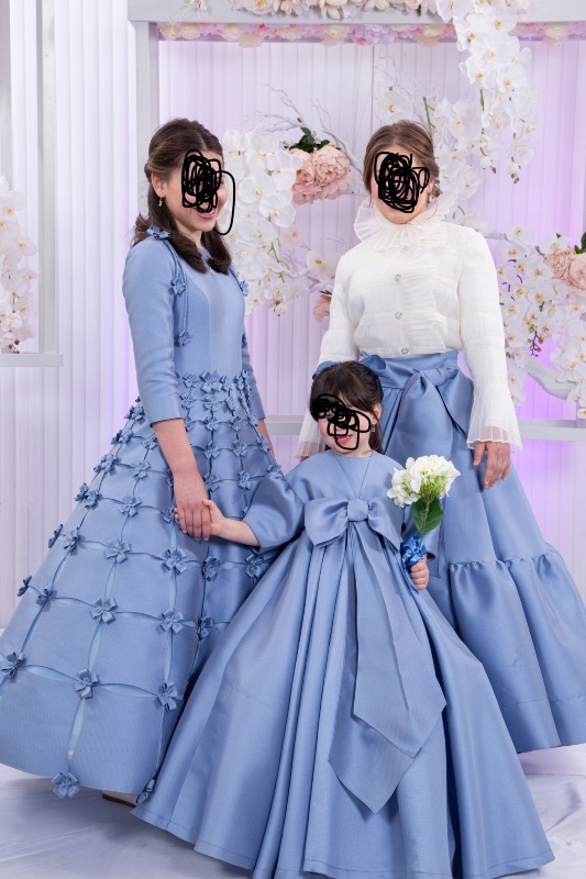 Gorgeous custom blue gown for rent/sale