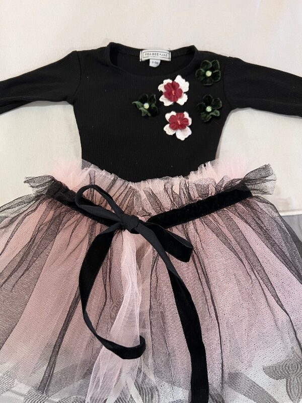 Adorable custom made onesie with matching tulle tutu for sale