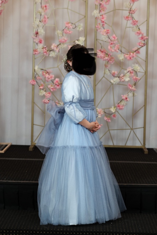 Light blue Gorgeous custom sister of the bride gown for sale