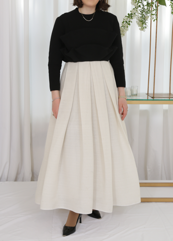 Beautiful black and cream gown for sale