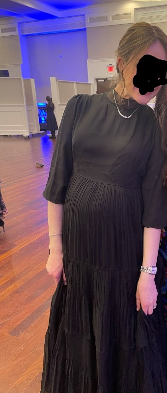 Classic Slenderizing Maternity Gown for Rent