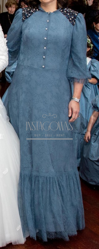 Magnificent custom blue mother of the bride gown for sale
