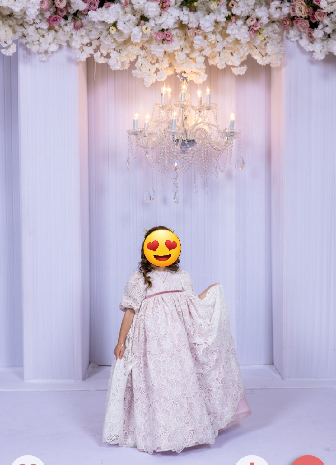 Girls white lace gowns for sale