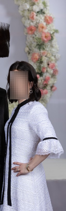 Beautiful exquisite white gown for sale