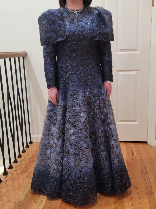 Custom Racquel blue Mother Of The Bride Gown For Sale