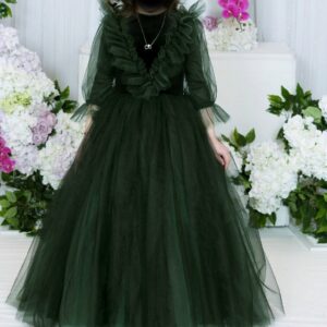 Stunning girls' green gown for sale