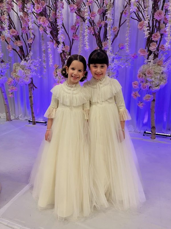 Custom ivory little girls gowns