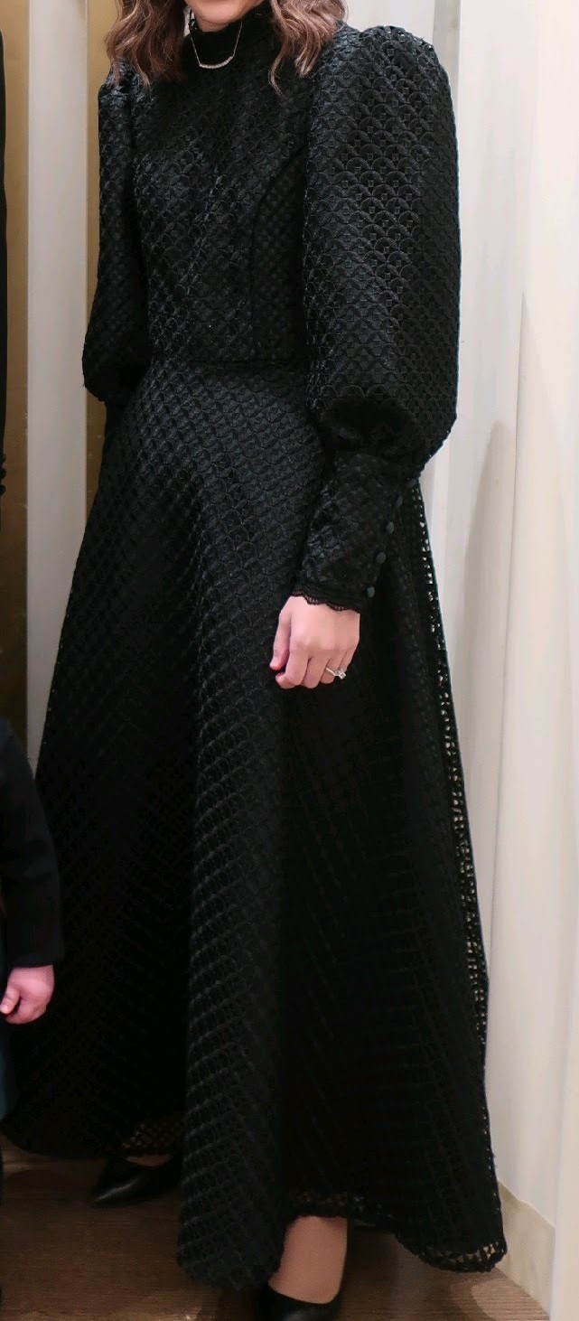 Custom Black and Green Women's gown for rent/ sale