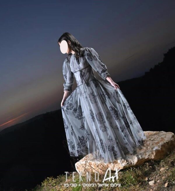 philosophy di lorenzo grey tulle print dress for sale