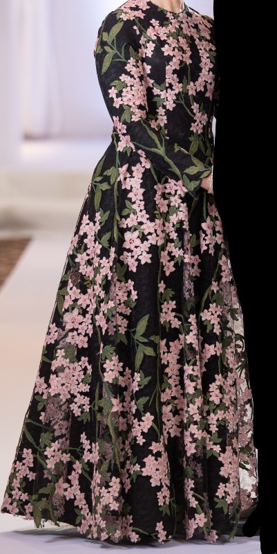 mother of the bride custom made embroidered gown for sale
