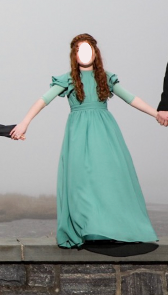 Beautiful seafoam green gown for sale