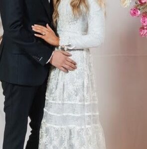 Gorgeous Miri Couture gown In light blue for sale