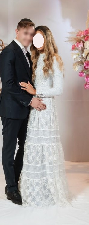 Gorgeous Miri Couture gown In light blue for sale