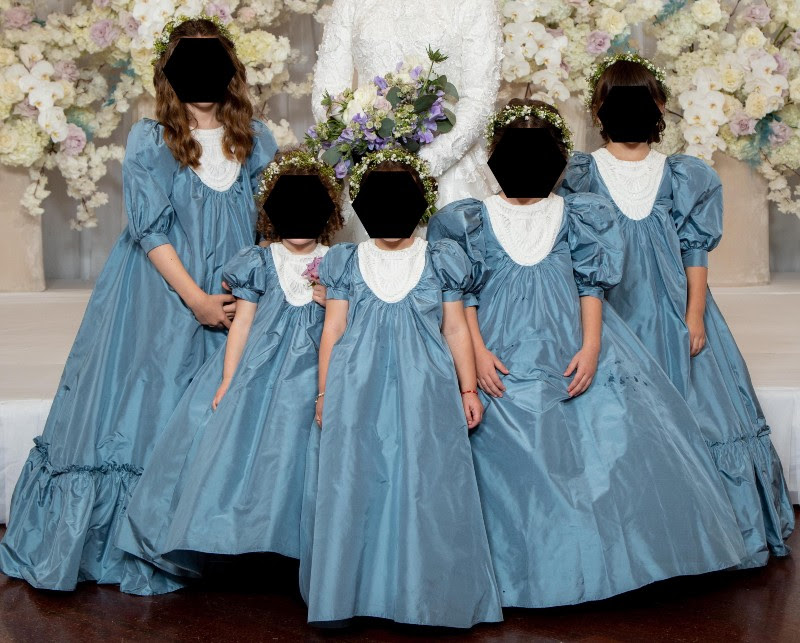Adorable blue custom girls gowns for sale