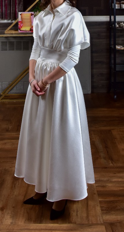Magnificent White Sister Of Bride Gown / Kallah Tnoyim Dress For Sale