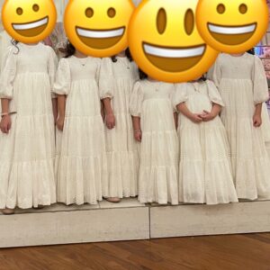 Gorgeous Ivory vintage girls gowns for sale