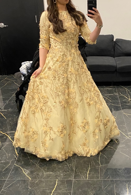 Stunning Gold Gown for sale