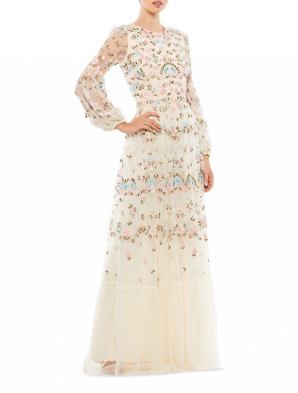 Elegant ivory gown for sale
