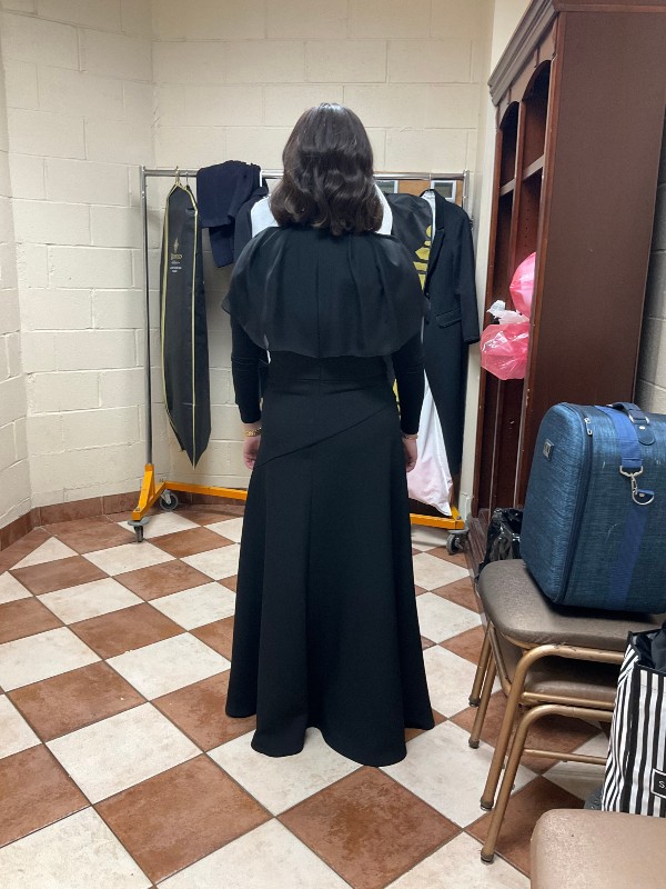Designer classy black sister of the bride gown for sale
