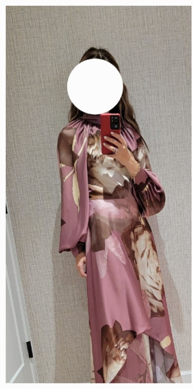 Elegant pinky mauve gown for sale