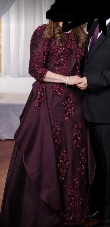 Stunning Burgundy Mother of the Bride Gown for Sale