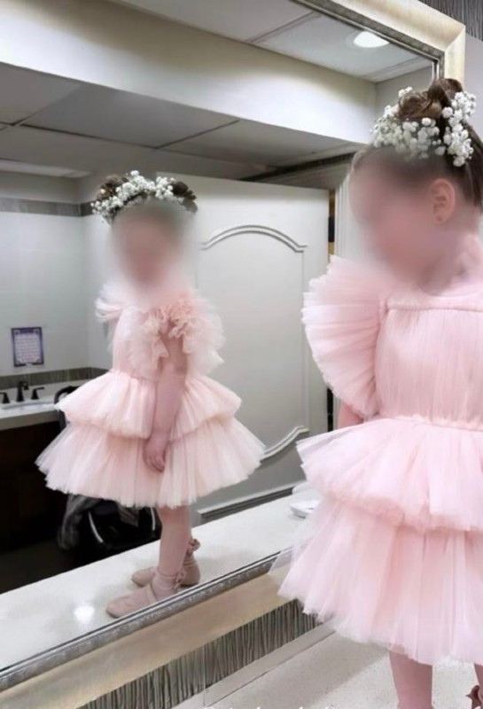 Adorable Viva Bambolina pink/blush tulle gown for sale