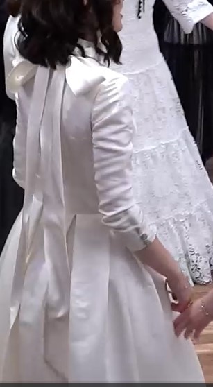 Stunning Classy Custom Off White Sister-of-Bride Gown for Rent/Sale