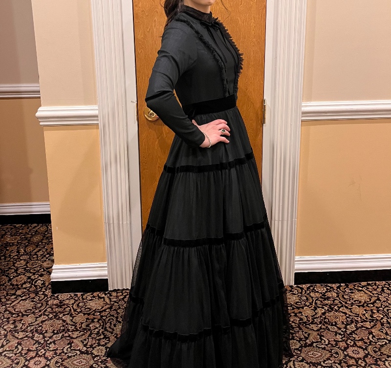 Gorgeous custom green gown for sale