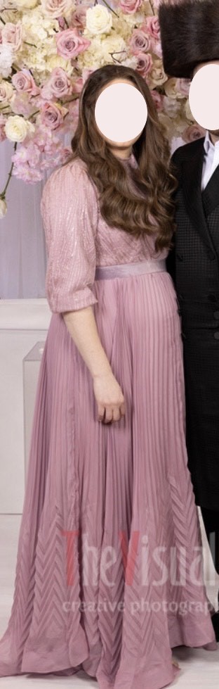 Elegant dimensions/custom, pink/lilac maternity gown for sale