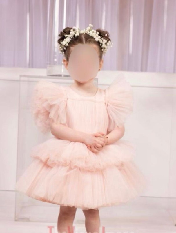 Adorable Viva Bambolina pink/blush tulle gown for sale