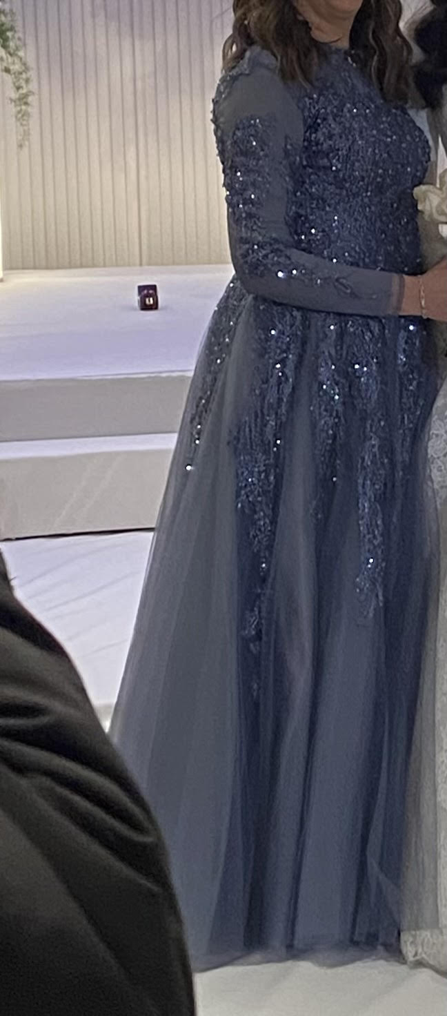 gorgeous blue Miri gown for sale