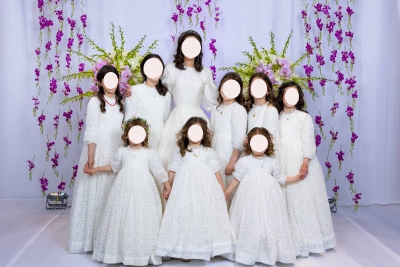 Adorable white lace girls gowns for sale