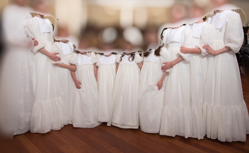 Beautiful custom girls gowns for rent