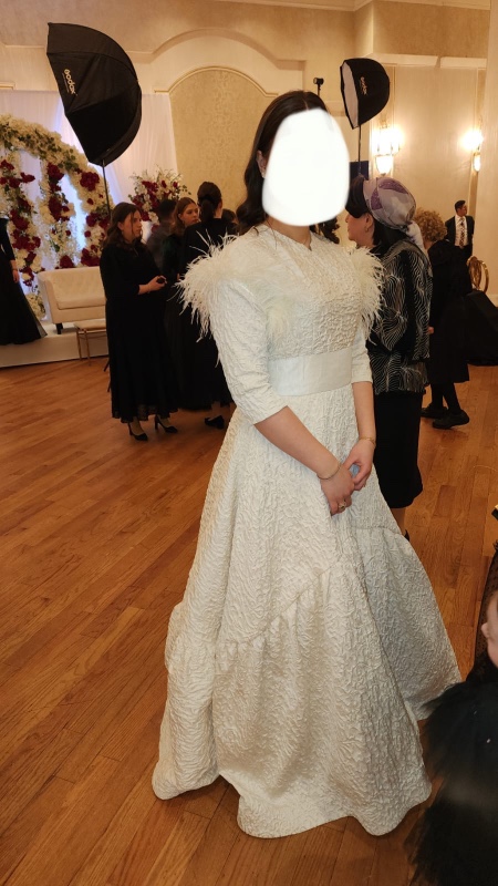 Custom Silver Lining Gown for sale