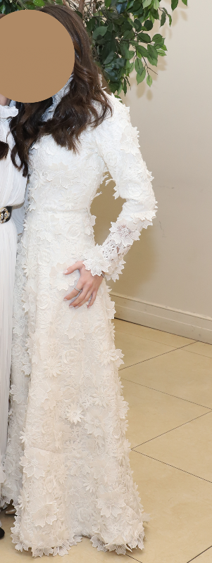 Stunning Designer custom made white gown for sale