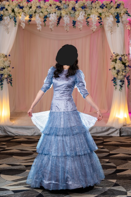 Elegant Exquisite Blue Gown for Sale
