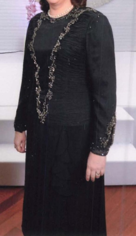 Gorgeous black beaded Mother of Bride gown for sale