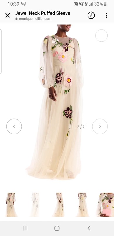 Stunning brand new monique lhuilller gown for sale