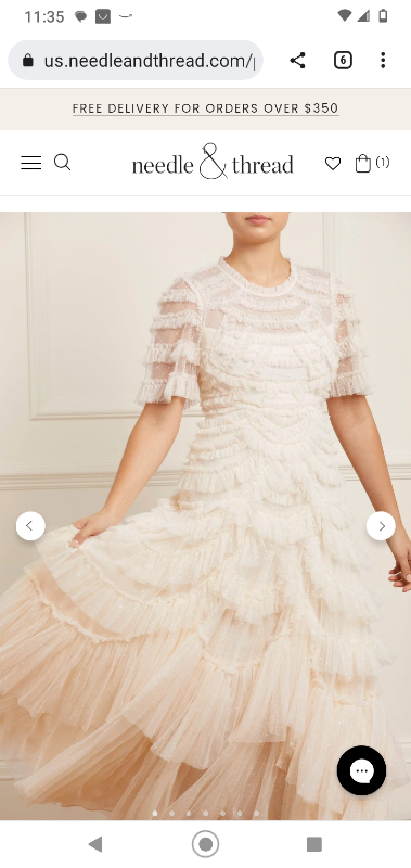 Magnificent, slenderizing cream gown for sale
