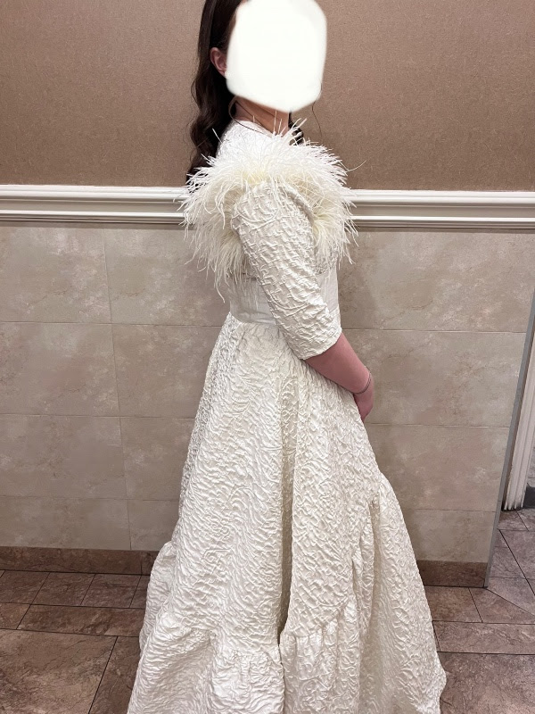 Custom Silver Lining Gown for sale
