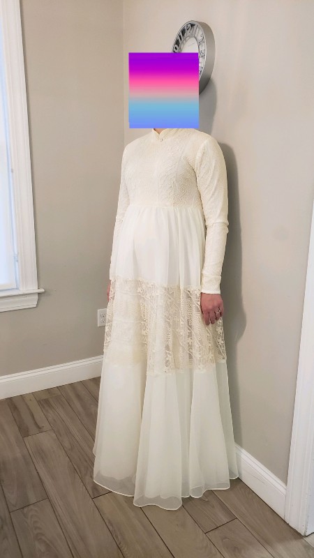 Stunning Cream Maternity Gown for rent/sale