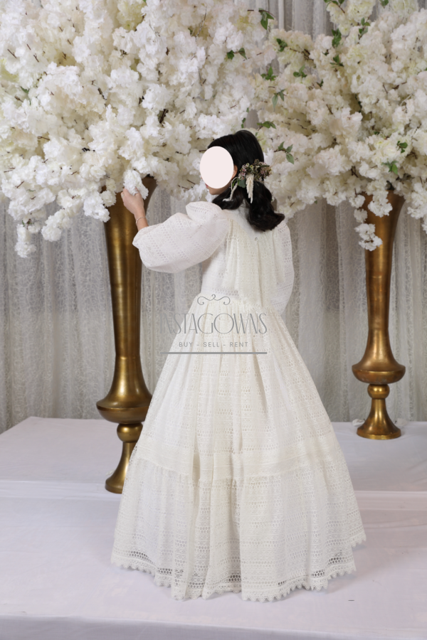 magnificent girls ivory lace custom gowns for sale