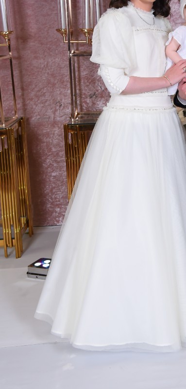 Beautiful Custom Ivory Tulle Gown for Sale